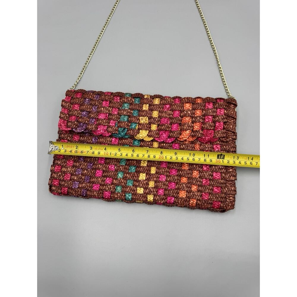Colorful Woven Purse Shoulder Bag - Picture 2 of 7